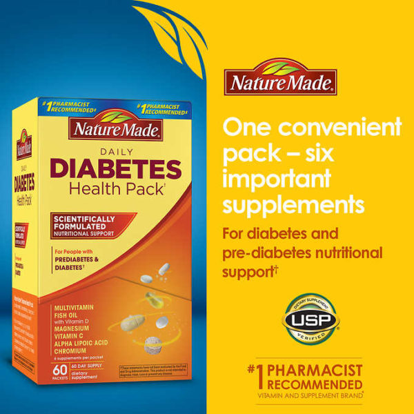 Nature Made Diabetes Health Pack 60 Packets My Online Store